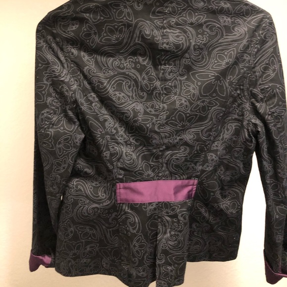Purple & Black Stylish & Flashy Puma Blazer - Picture 3 of 3